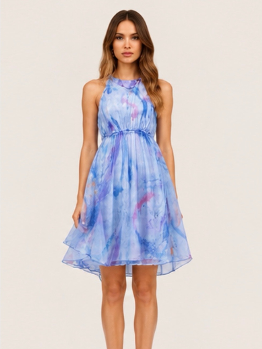 NEW Sundance Ombre Silk Midi Dress Size L